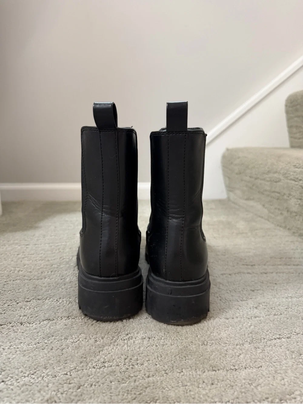 Target Black Platform Chelsea Boots - Women 8